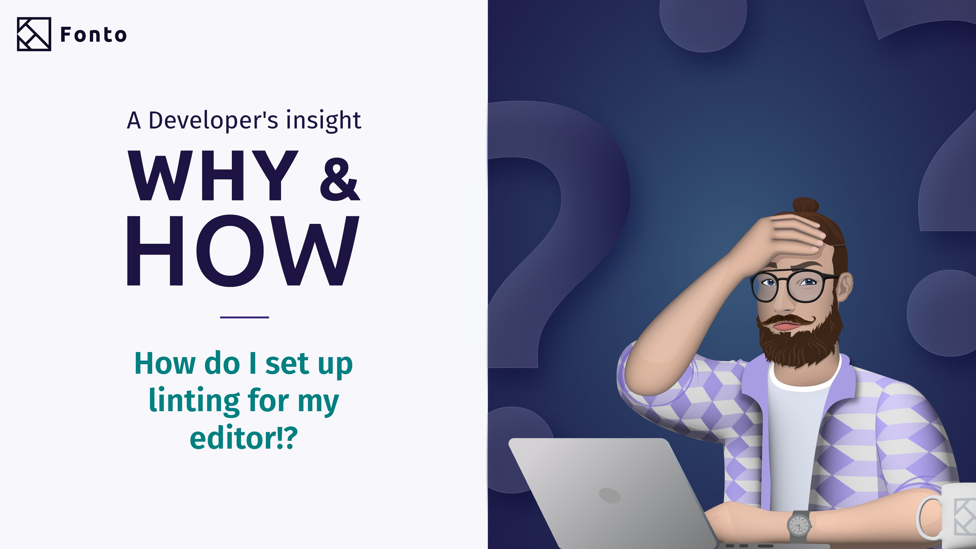 FontoXML's tweet card. Achieving uniformity in coding styles is challenging. We use ESLint, to assist us in adhering to coding standards, ensuring consistency across our codebase.