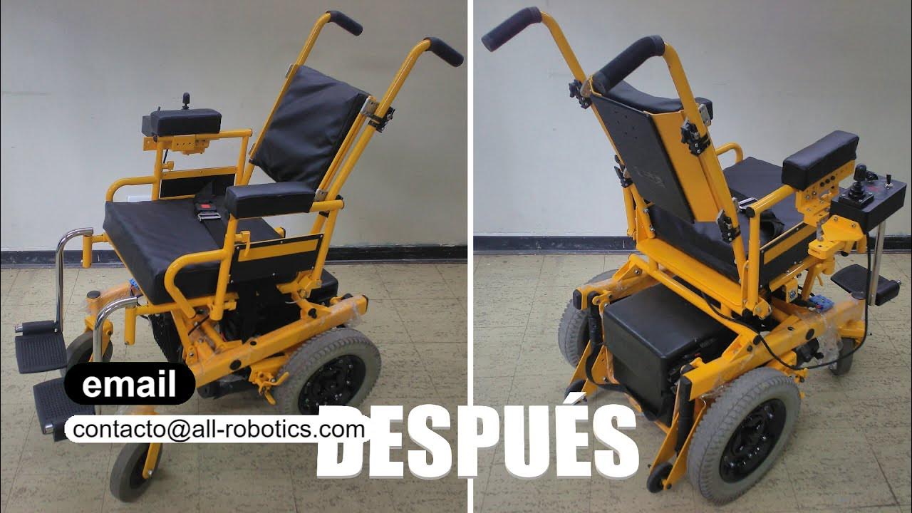 allrobotics's tweet card. Restauración de una silla de ruedas eléctrica - All Robotics