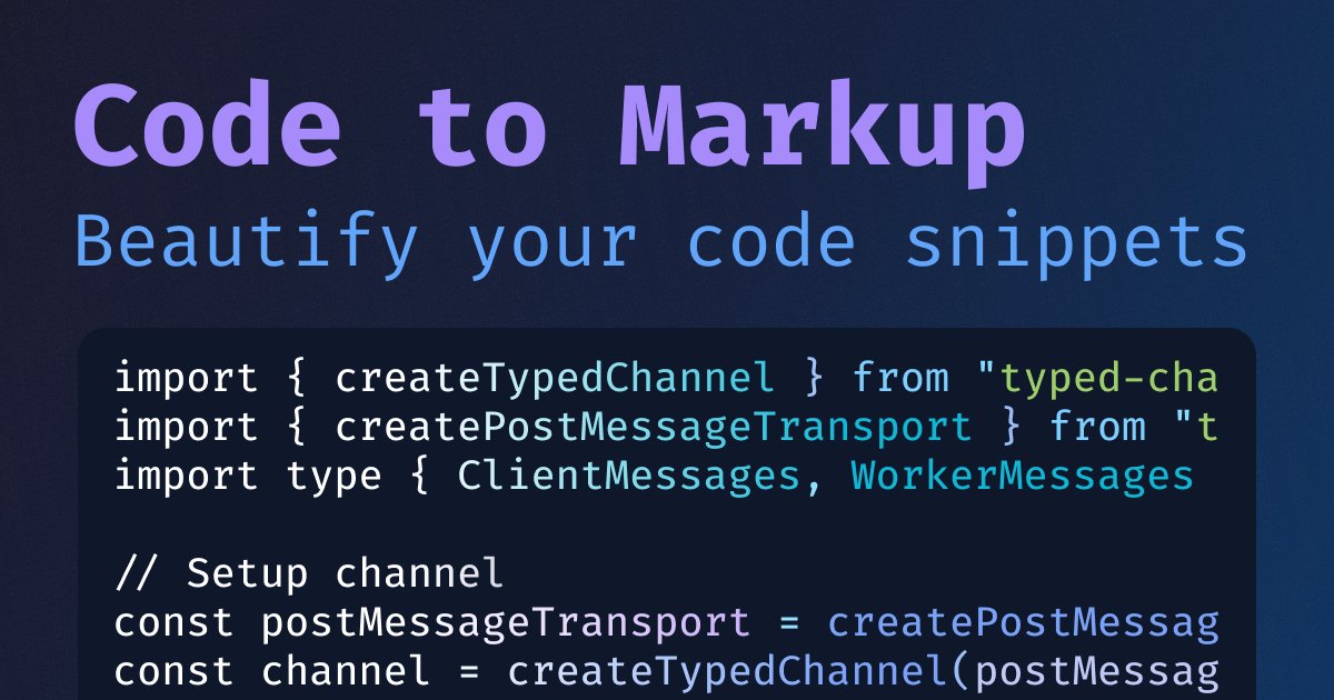 psd_coder's tweet card. Convert code to beautiful markup with syntax highlighting for static websites.