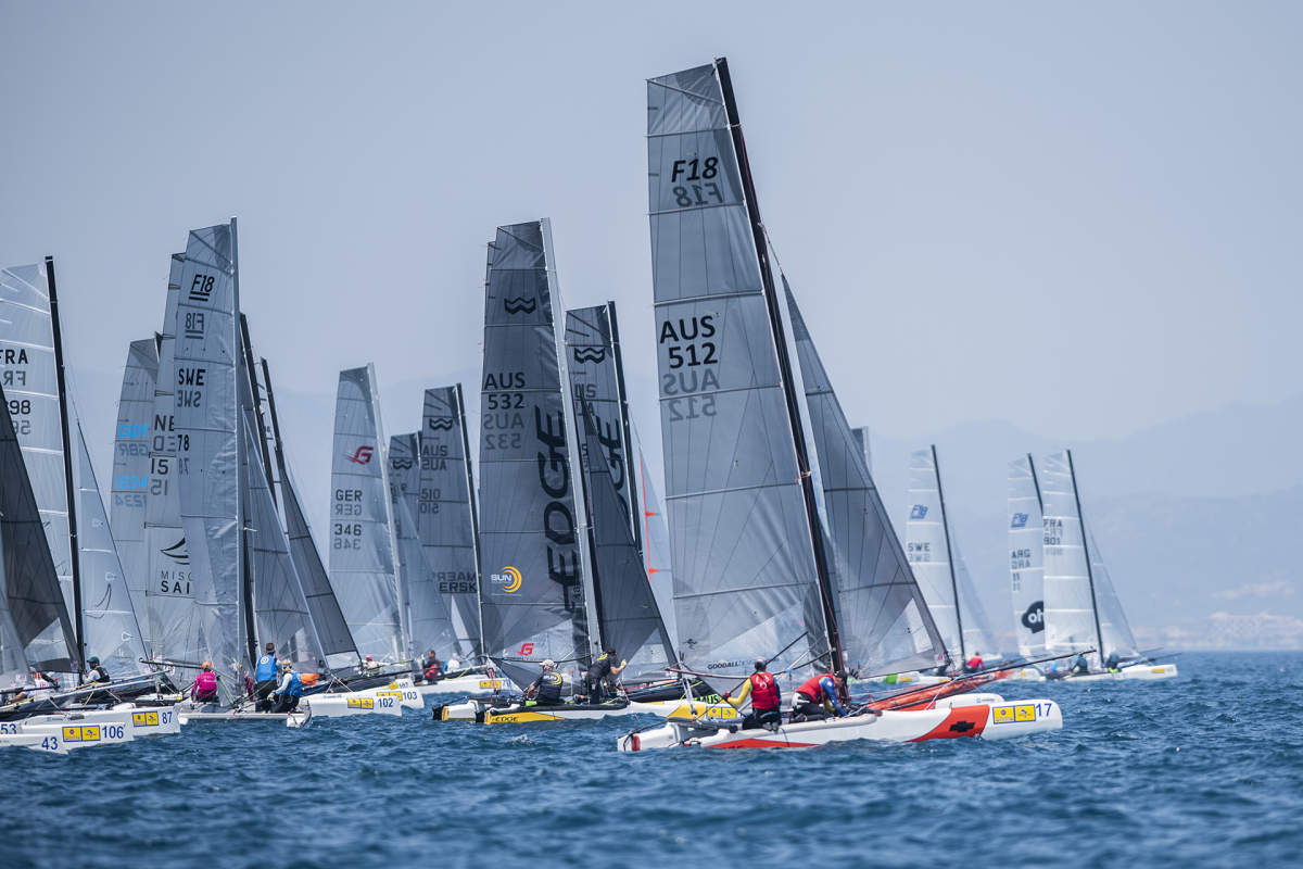 Formula18Class's tweet card. The Club Náutico Vilanova, home club of F18 Spain Chair Fabián Migoya, will host the Vilanova Winter Series of the