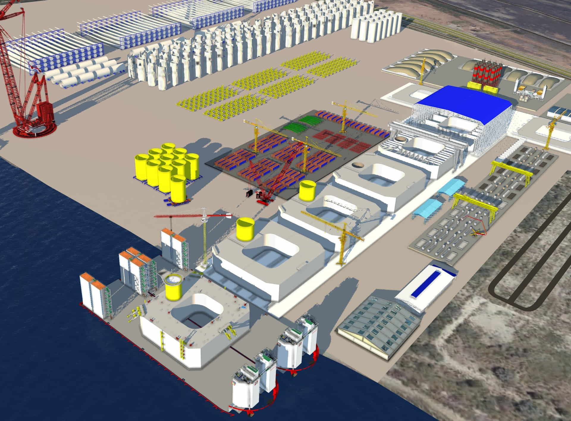 OffshoreWINDbiz's tweet card. BW Ideol's project involving a factory for serial production of concrete floating wind foundations in Fos-sur-Mer, France, has been selected for funding by the European Commission under the EU...