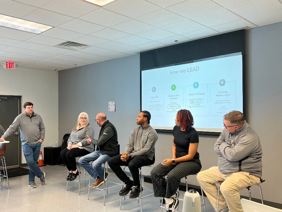 TeamConnext's tweet card. With a new name, branding and growing mix of employees, the decision was made to define a new vision, mission, and values specific to Connext.