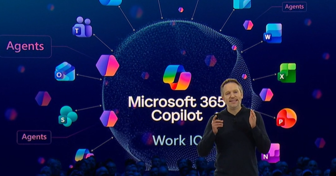 atmark_it's tweet card. 米Microsoftは年次イベント「Microsoft Ignite 2025」で、「Work IQ」をはじめとする「IQ」機能を発表した。データにビジネス／業務の文脈を与え、AIエージェントによる業務改革を加速できると訴えている。