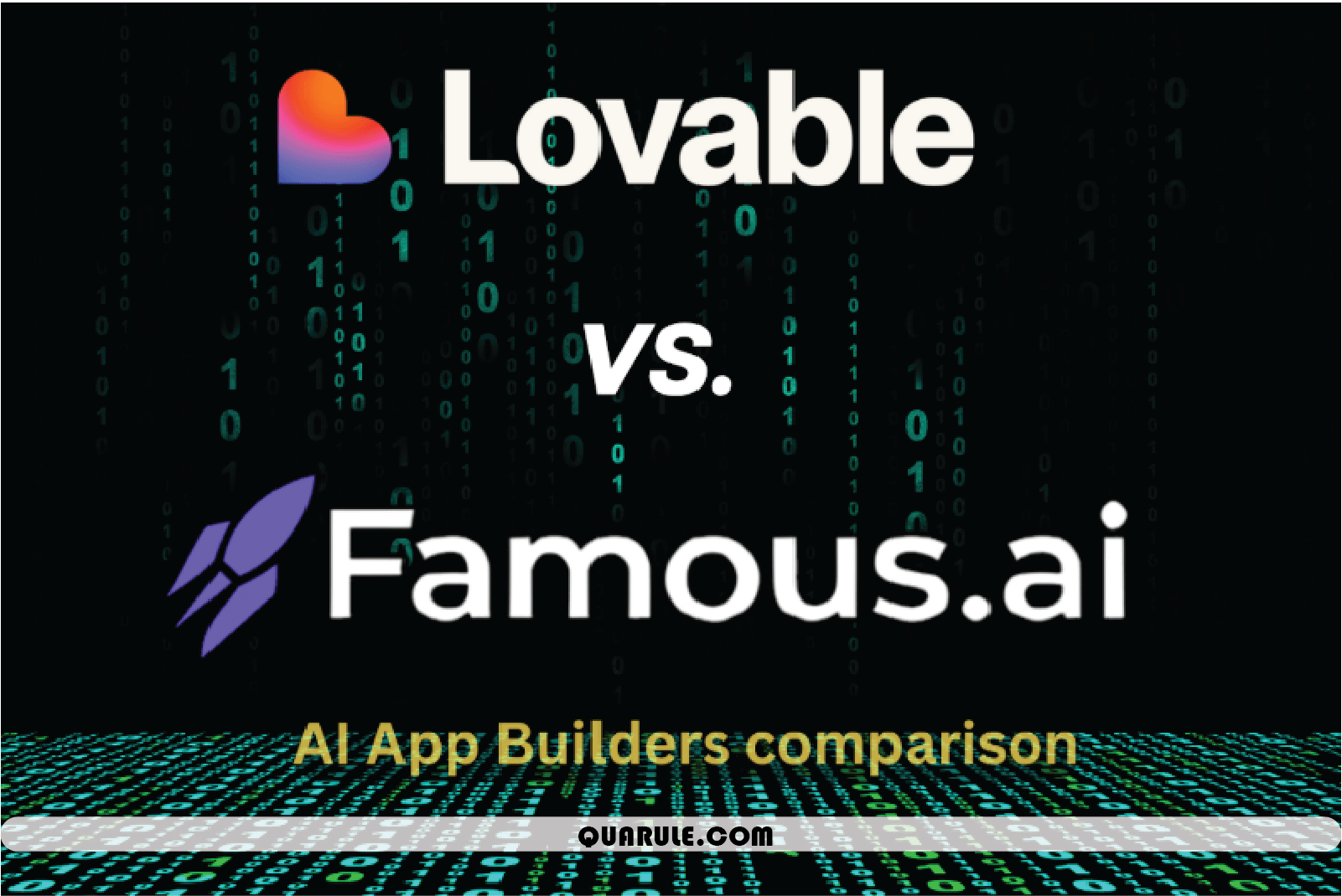 quaruleinc1's tweet card. Take a look at our full comparison between Lovable vs Famous.ai, two of the leading AI app builders on the market. Learn how they differ in workflow, what each of their strengths/weaknesses are, and...