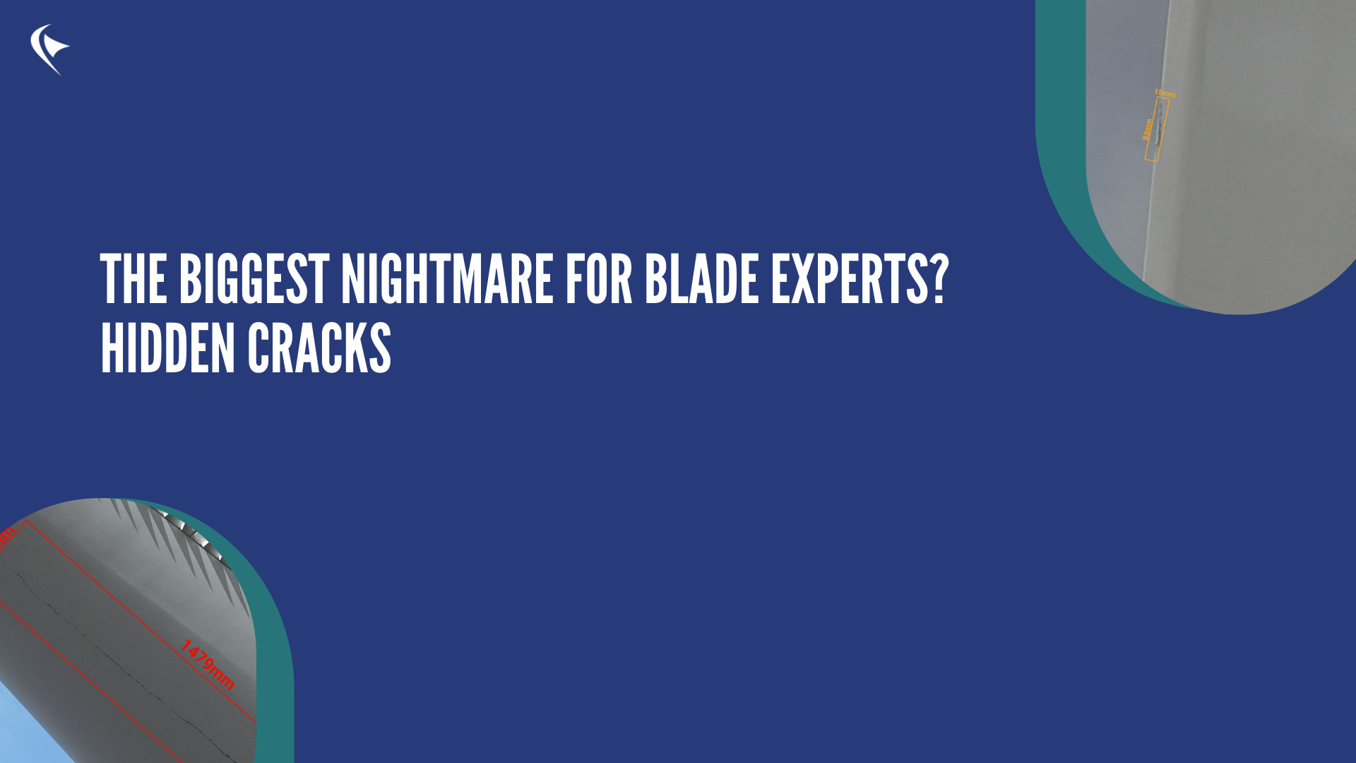 Perc_Robotics's tweet card. It's not spotting an open tip — that's easy to see from miles away. The real challenge is finding those hidden cracks that are so thin they can be easily missed, especially with the wrong resolution...