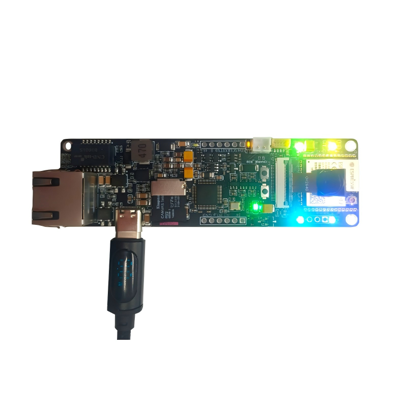 Elecrow1's tweet card. Esp32-S3 (N16R8) AI-On-The-Edge-Device compatible board with PoE, Eth, Camera and 20uA Sleep  