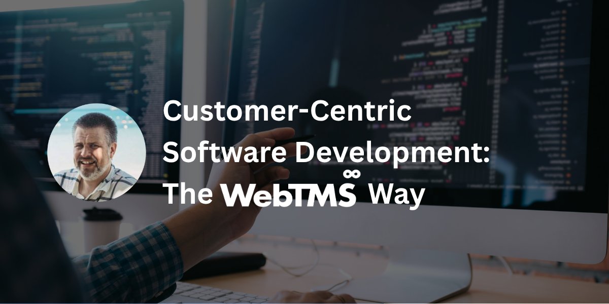 WebTMS's tweet card. Explore the benefits of customer-centric software development — from user-driven design to creating impactful, high-value solutions.