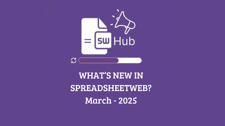 SpreadsheetWEB's tweet card. We’re excited to announce our latest release of SpreadsheetWeb, featuring several powerful updates aimed at enhancing usability, flexibility, and security. Below are the highlights of what’s new in...