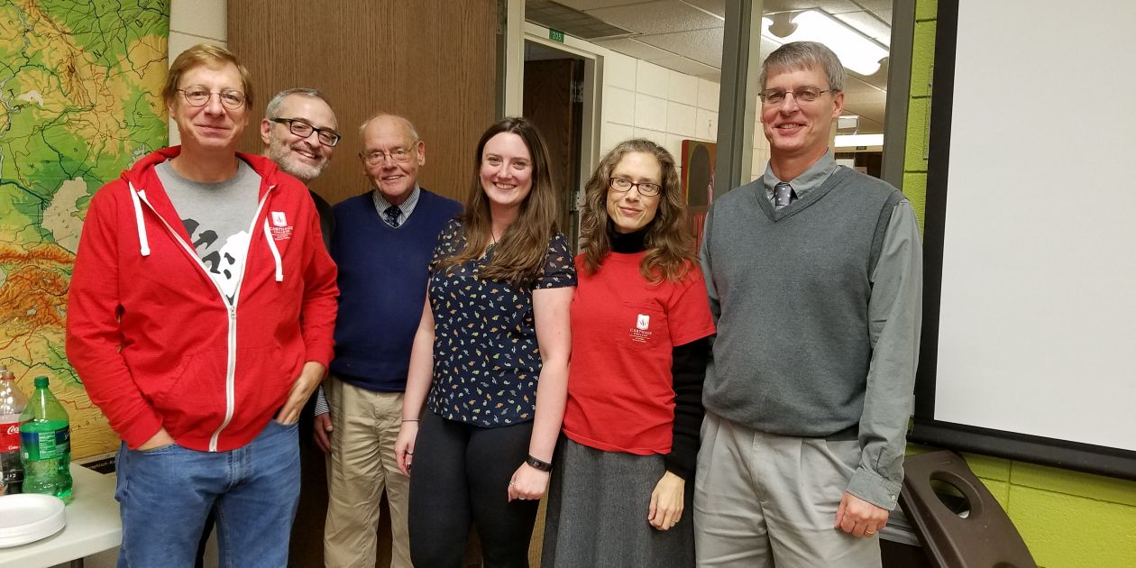 HedbergLibrary's tweet card. The Carthage History Department welcomed back its very own Caitlin Zant ’12 as guest speaker for its annual Meet and Greet meeting in November. At Carth...