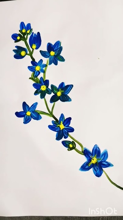 itzrajars's tweet card. #Art blooms in shades of blue🪻🪻💙💙#