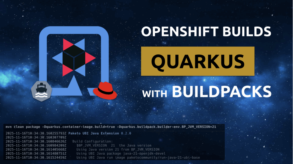 piotr_minkowski's tweet card. In this article, you will learn how to build Quarkus application images using Cloud Native Buildpacks and OpenShift Builds