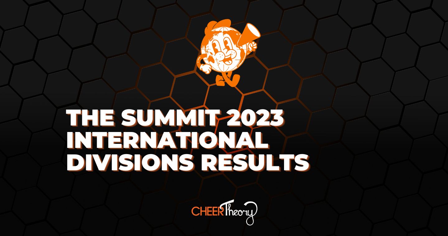 CheerTheory's tweet card. The Summit 2023 - April 27-30, 2023 - Orlando, Florida - International Summit Results, Schedules, and Livestream Information