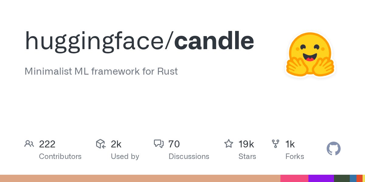 osanseviero's tweet card. Minimalist ML framework for Rust. Contribute to huggingface/candle development by creating an account on GitHub.