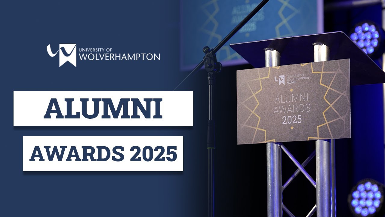 wlv_alumni's tweet card. University of Wolverhampton Alumni Awards 2025