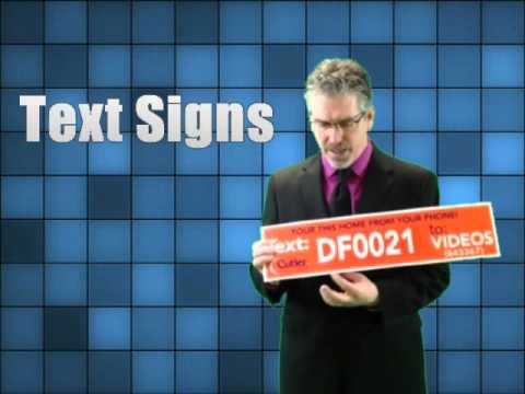 CellAHome's tweet card. How to use Text Signs