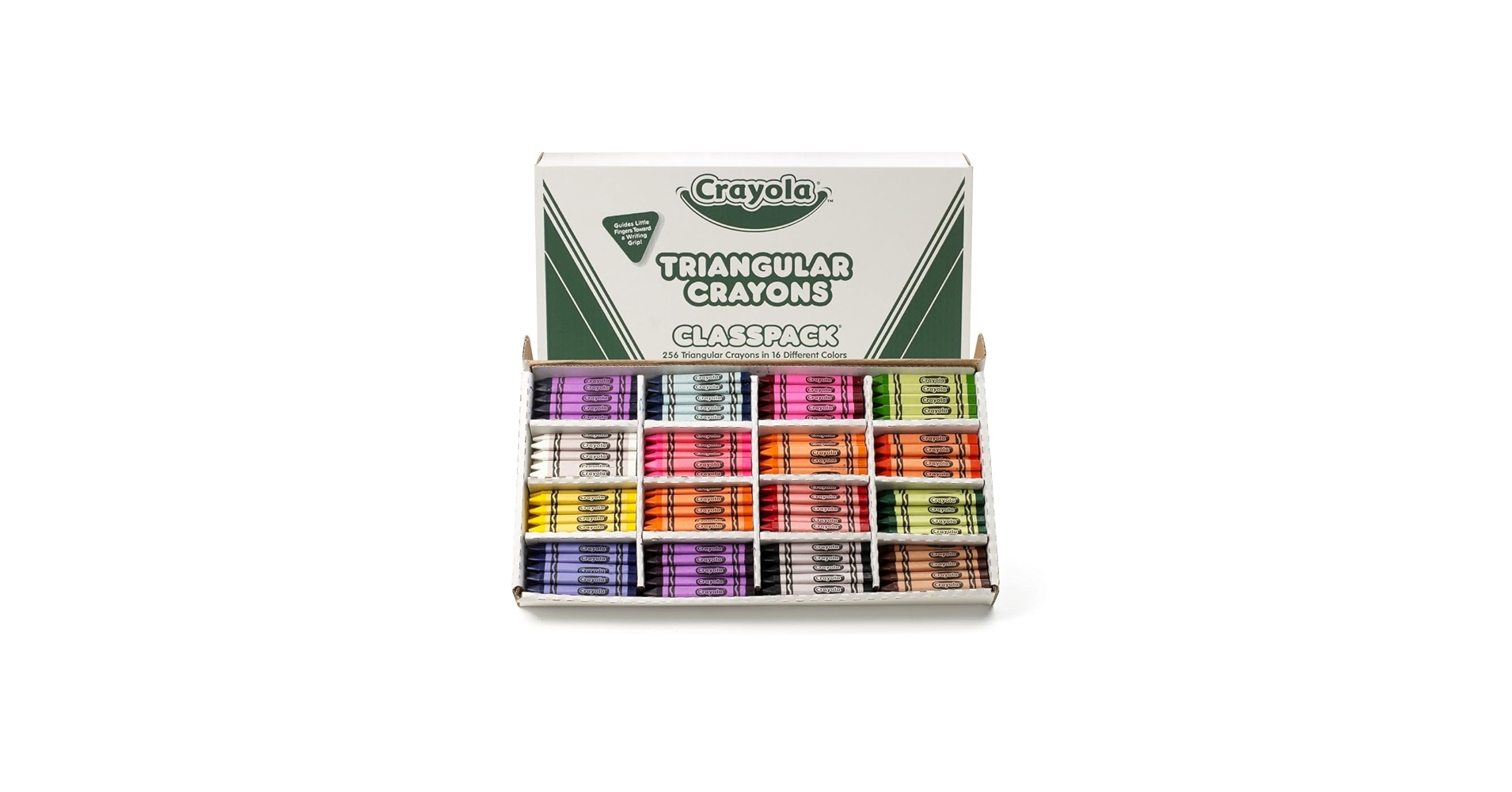 Kailuana808's tweet card. Teachers will have their entire class coloring with this supersized assortment of 256 Crayola Triangular Crayons in one bulk Classpack. Stock up on these teaching supplies that are boxed and conven...