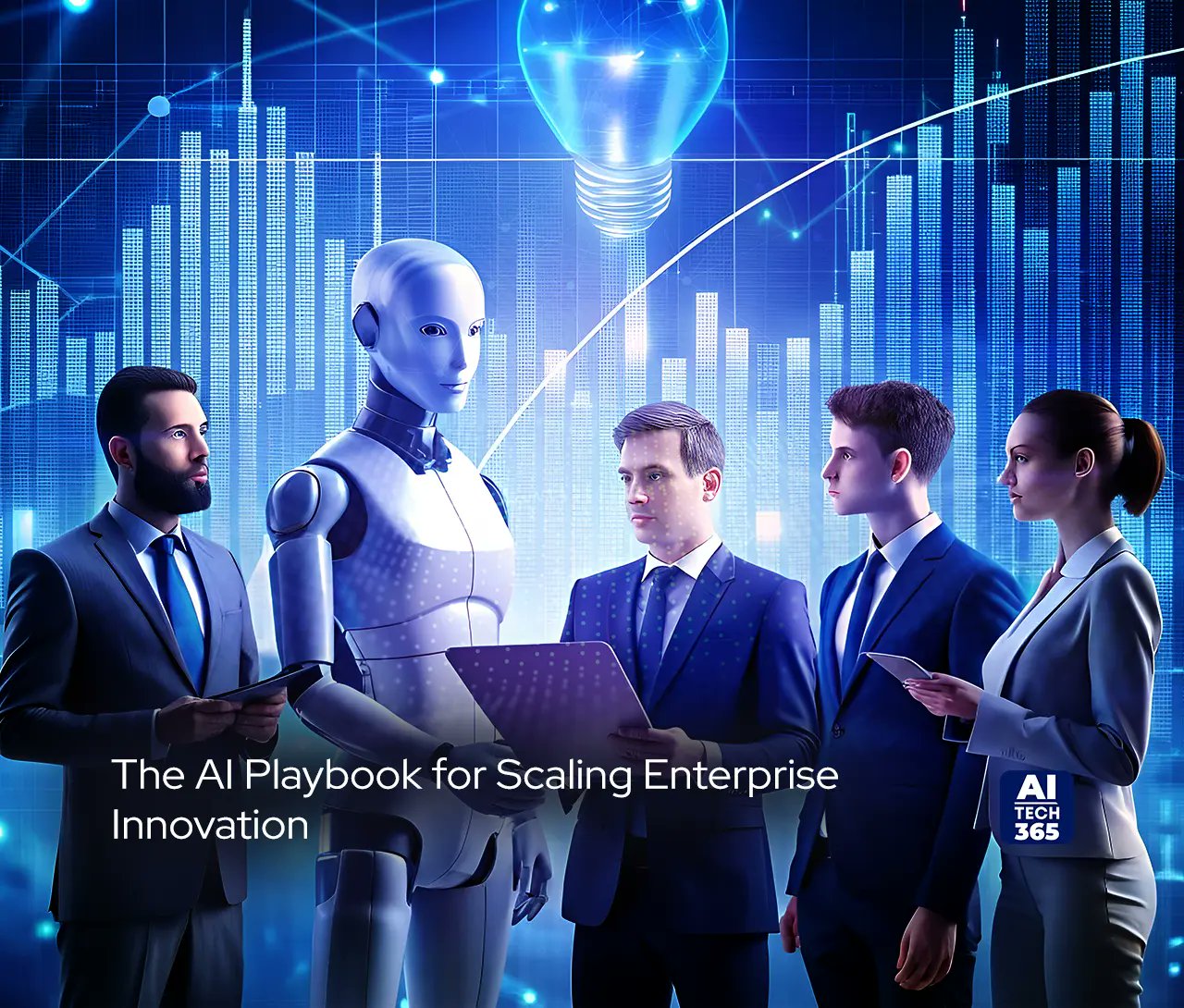 AITech365's tweet card. A practical playbook for enterprise AI innovation that turns scattered experiments into a scalable, repeatable engine for business growth.