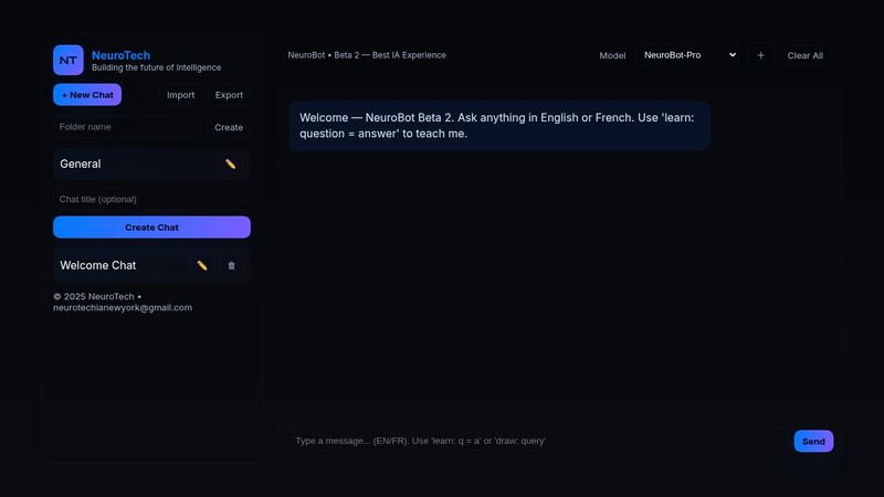 NeuroTechHubIA's tweet card. ...