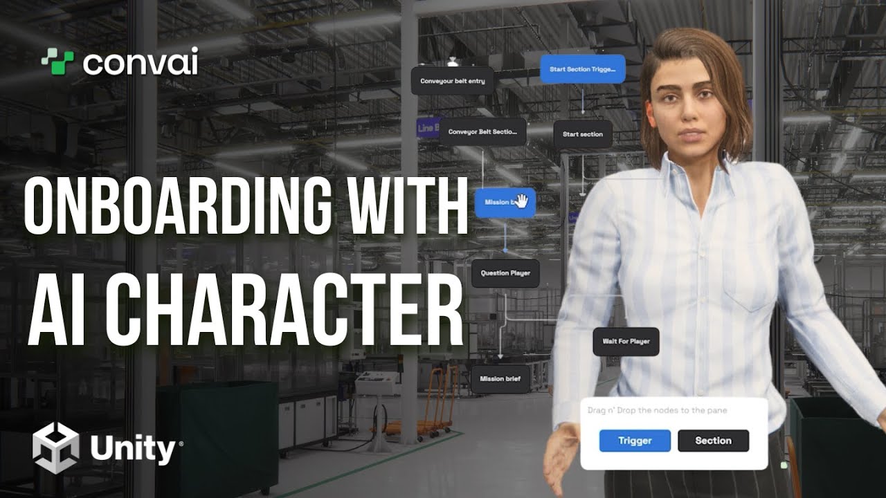 convaitech's tweet card. AI-powered Onboarding Character for Digital Twin Environments |...