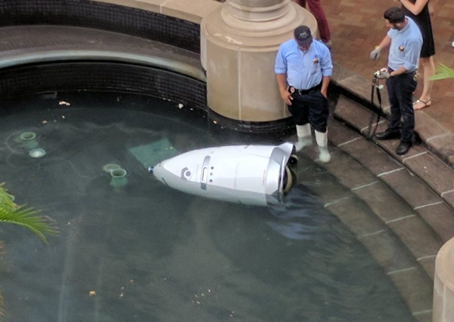 QironRobotics's tweet card. Knightscope K5 security bot shows your job is probably safe from automation. For now.