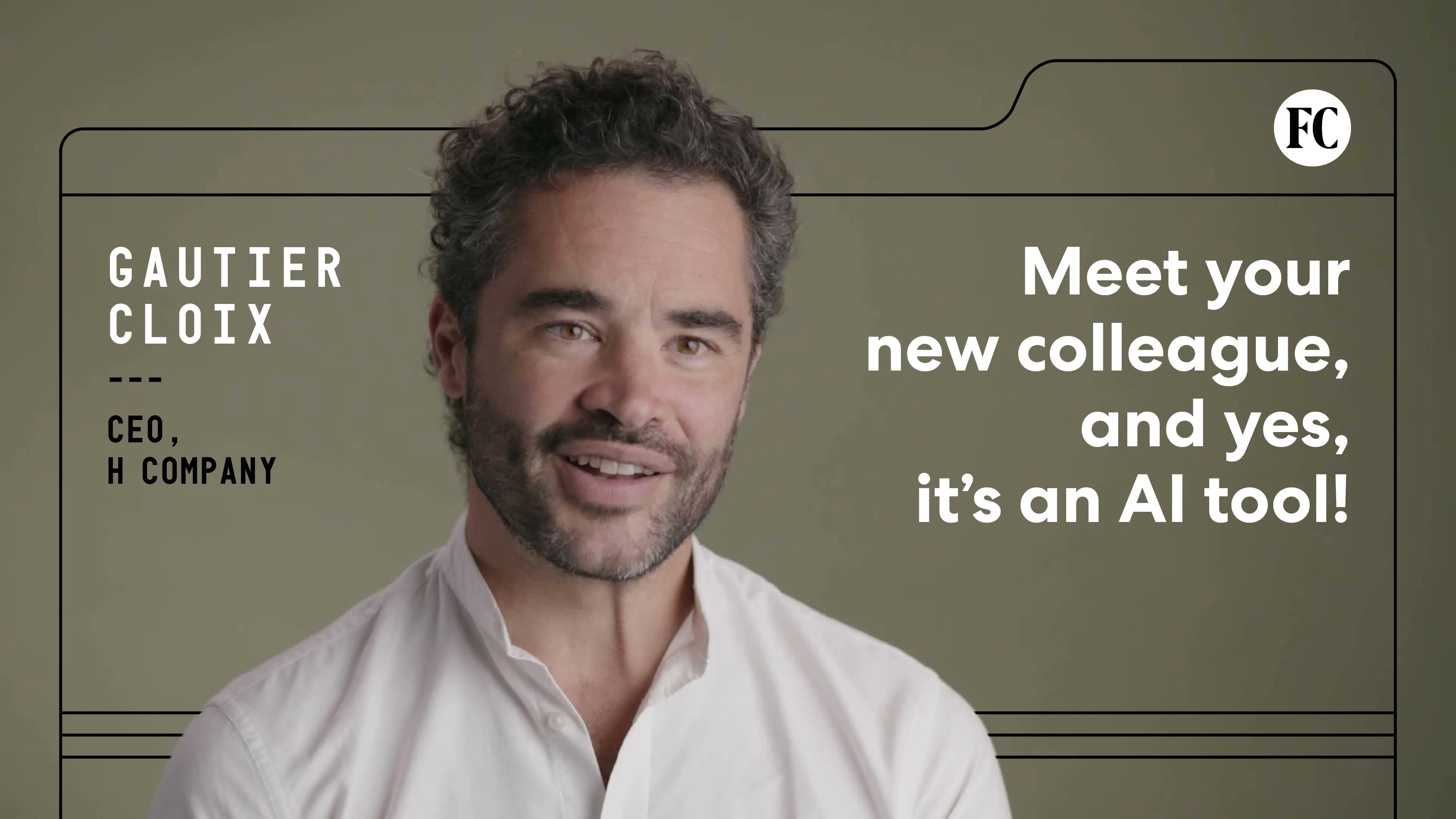 Pur3Tech's tweet card. H Company and CEO Gautier Cloix turn AI and APIs into the next office colleague by creating agentic systems to perform real tasks alongside humans.