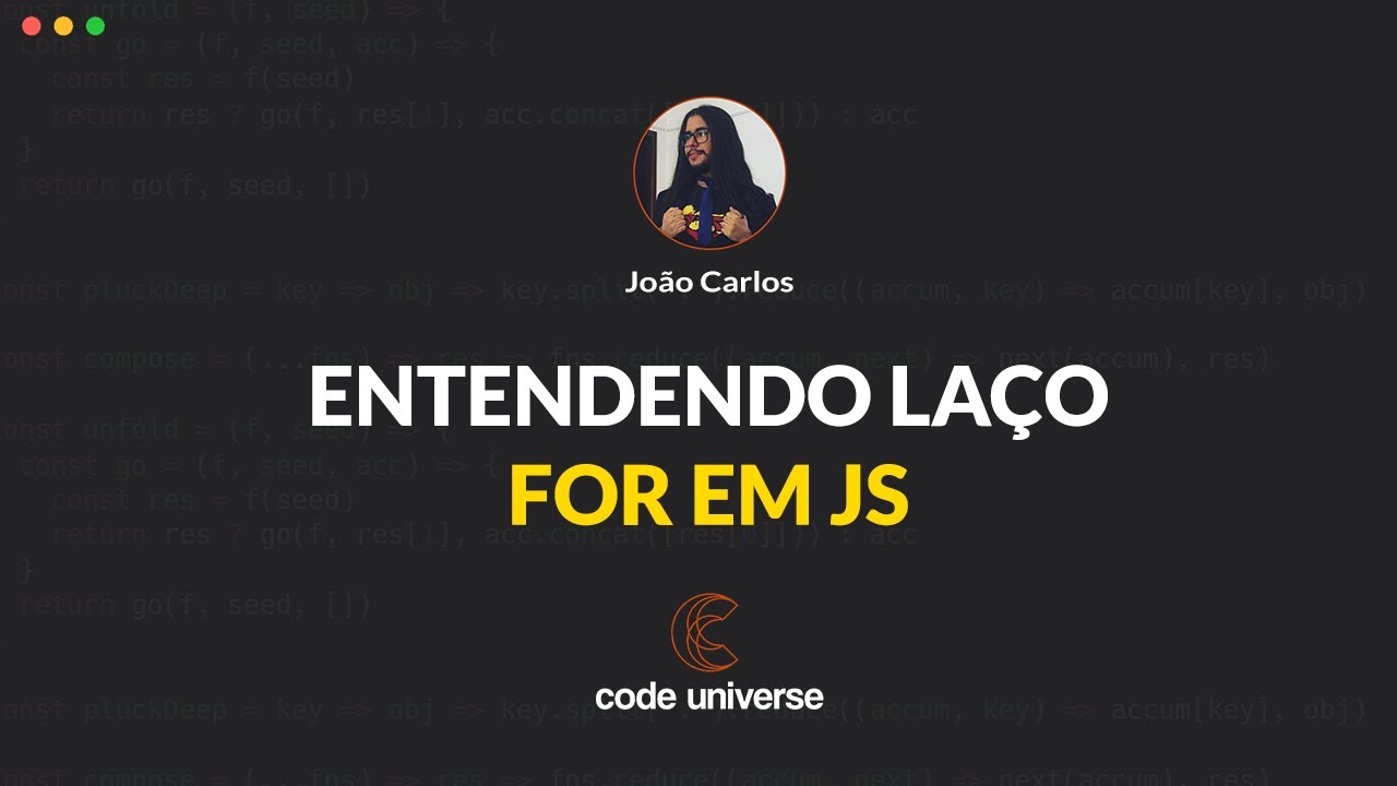 CodeUniverseBr's tweet card. Entendendo a tag For e seu laço de repetição em JS | Code Univese