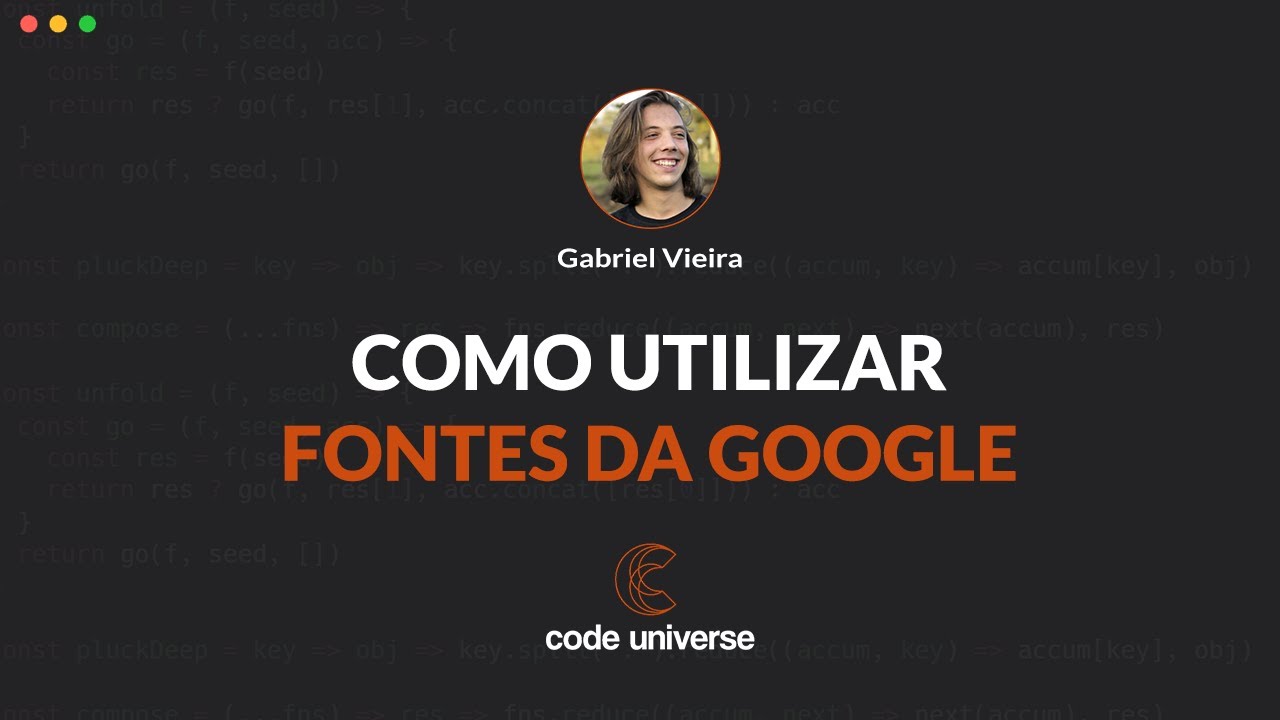 CodeUniverseBr's tweet card. Como Utilizar Fontes da Google | Code Universe
