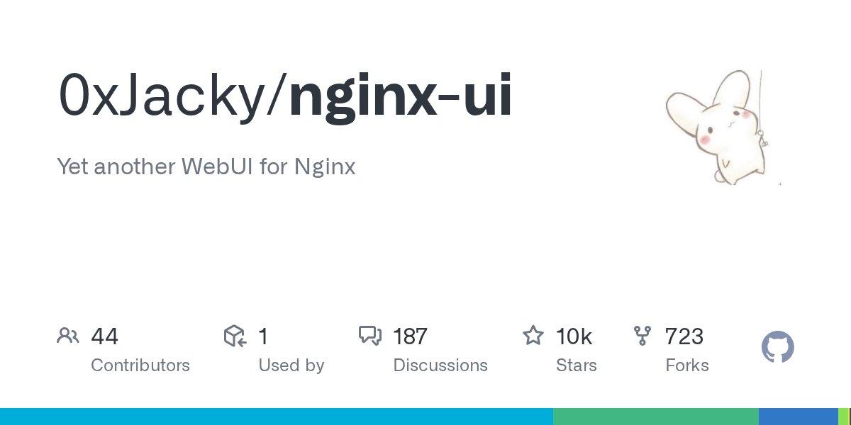 ilovek8s's tweet card. Yet another WebUI for Nginx. Contribute to 0xJacky/nginx-ui development by creating an account on GitHub.