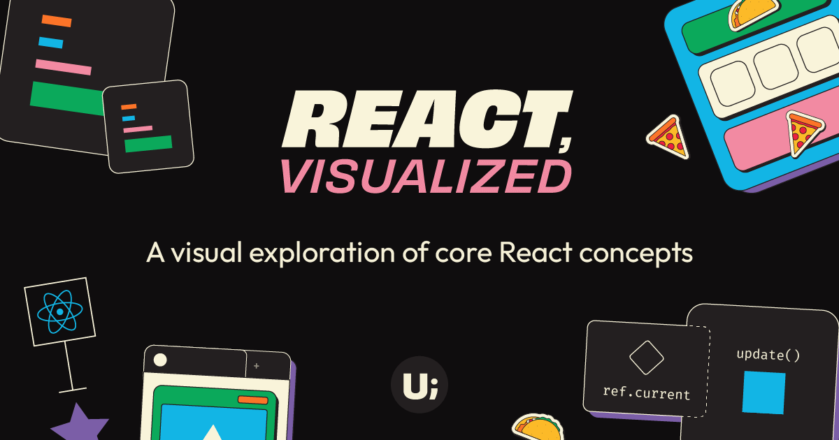 tylermcginnis's tweet card. React, Visualized – A visual exploration of core React concepts