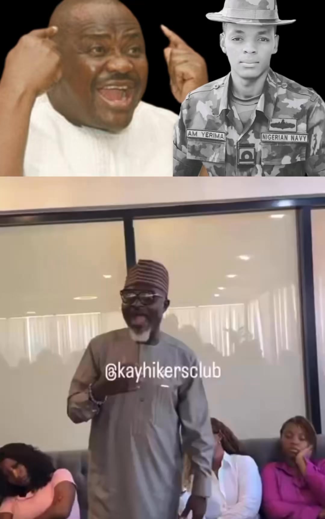 CuthyV's tweet card. “This incident that happened today between Nyesom Wike and a military officer,there are some people who couldn’t look Wike in the eye before, but this particular incident will give them courage...