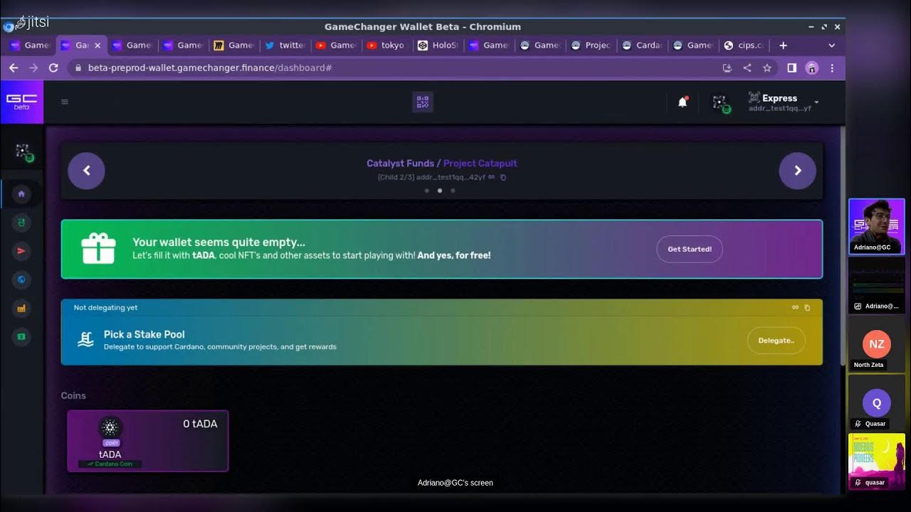HardForQKafe's tweet card. #GameChangerWallet #livesession @gimbalabs