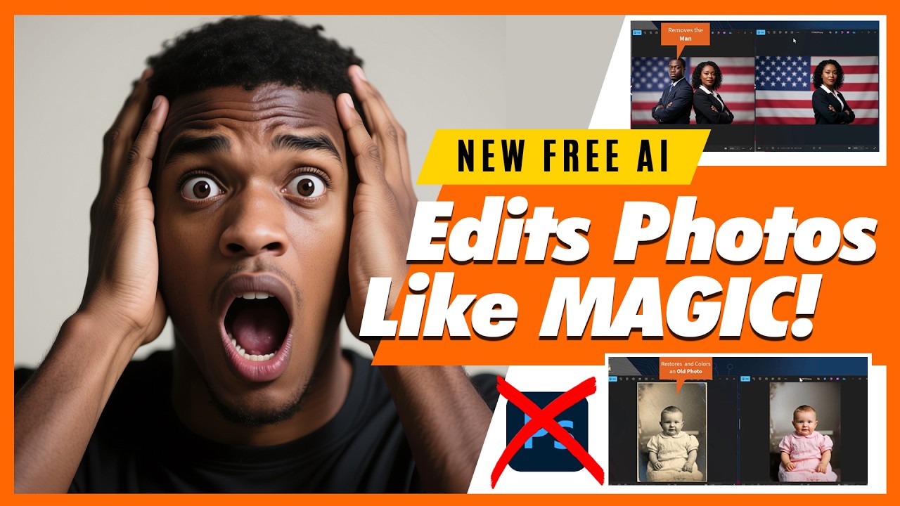 techruzz's tweet card. NEW FREE AI Photo Editor: Is it Better than Nano Banana?