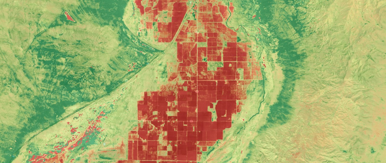 ClimateEngine's tweet card. Combining maps and time series to study climate and natural resource management