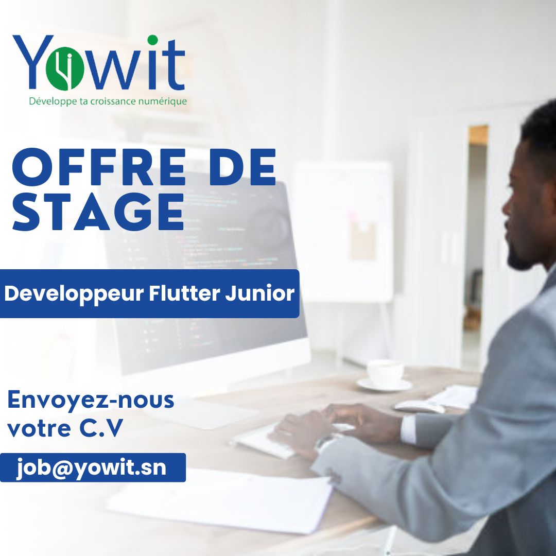 FlutterDakar's tweet card. Vous êtes passionné par le développement d'applications mobiles et vous aimez relever des défis techniques, cette offre est faite pour vous ! En tant que développeur Flutter, vous serez responsable...