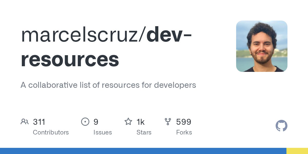 firozkhxn_'s tweet card. A collaborative list of resources for developers. Contribute to marcelscruz/dev-resources development by creating an account on GitHub.