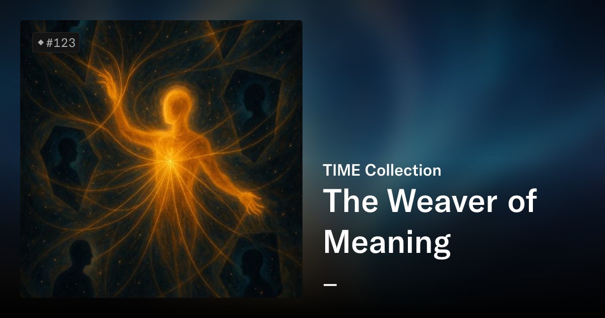 Praveen86248654's tweet card. TIME Collection 🕰️ | A Journey of Awakening From brokenness to wholeness, from illusion to truth, TIME Collection unfolds the path of the One. Each piece is a step through echoes, lies, reflections,...