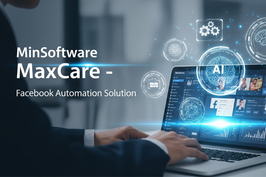 softwaremin's tweet card. Discover the power of MinSoftware MaxCare — automate Facebook interactions, manage accounts, boost engagement, and protect against bans..