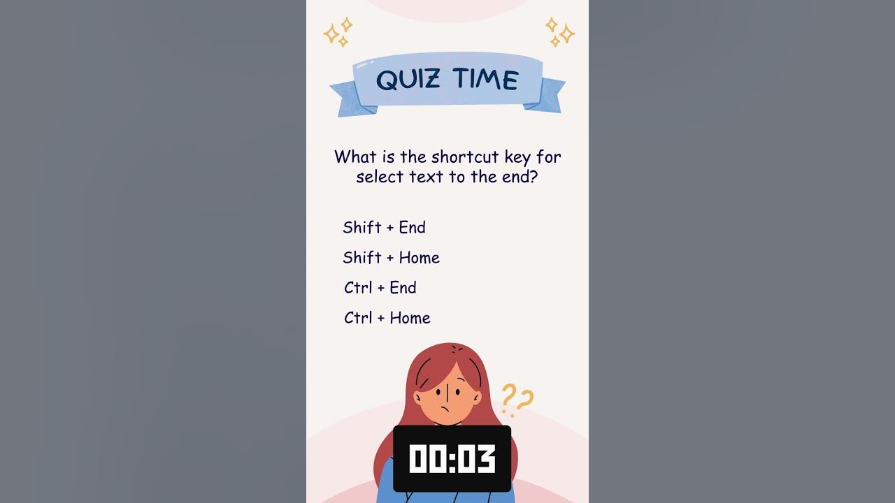 stackfindover's tweet card. what is the shortcut key for select text to the end? #shortcutkeys