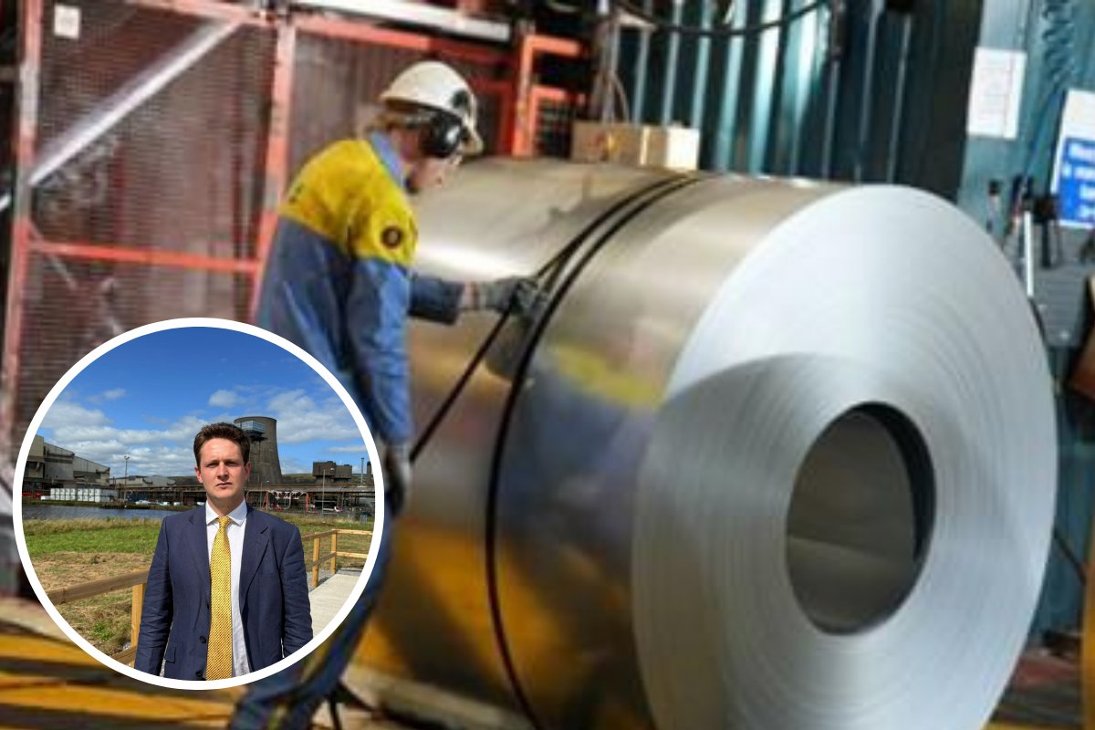 LibDemDavid's tweet card. Fresh concerns are mounting over the future of the steel industry