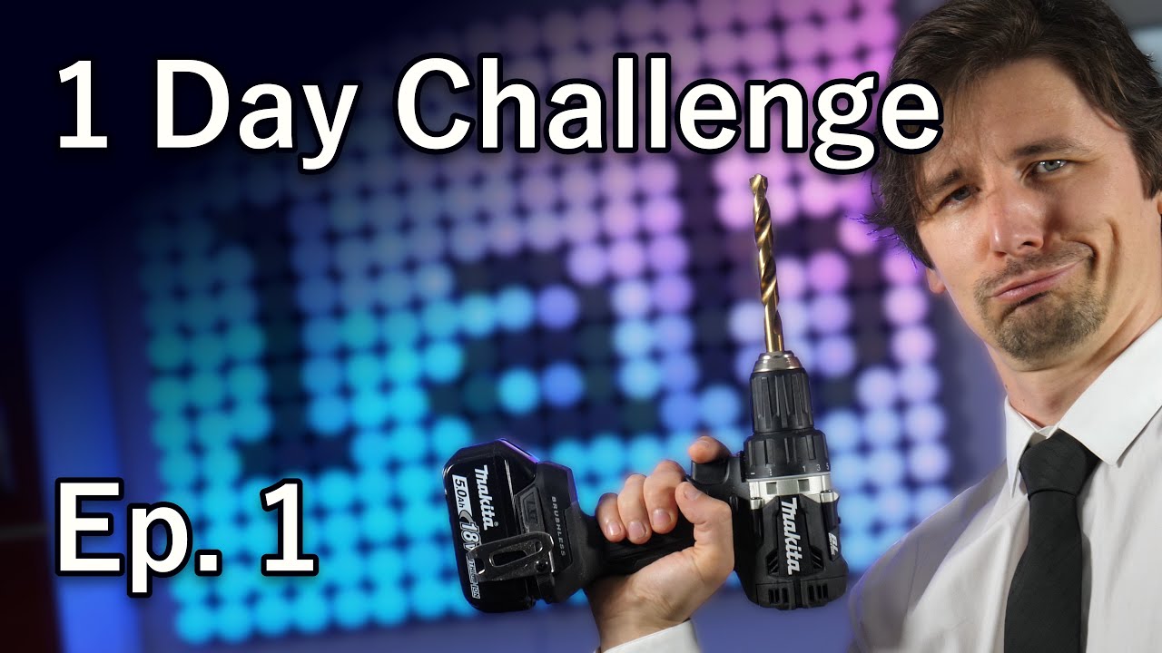 bitluni's tweet card. LIVE: One Day Maker Challenge Ep. 1