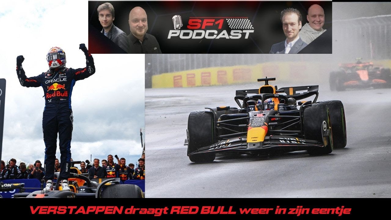 StudioFormule1's tweet card. REVIEW: GP Canada - VERSTAPPEN draagt RED BULL weer in zijn eentje!