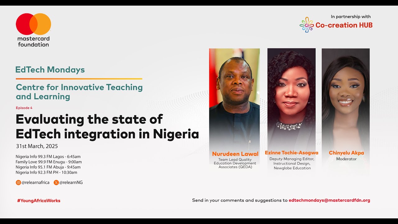Qeda_ng's tweet card. Edtech Mondays | S5 Ep 3 | Evaluation the state of Edtech Integration...
