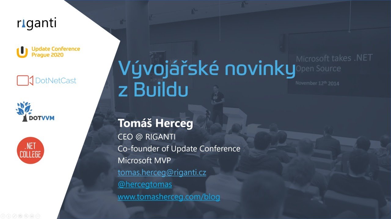 hercegtomas's tweet card. Vývojářské novinky z Buildu