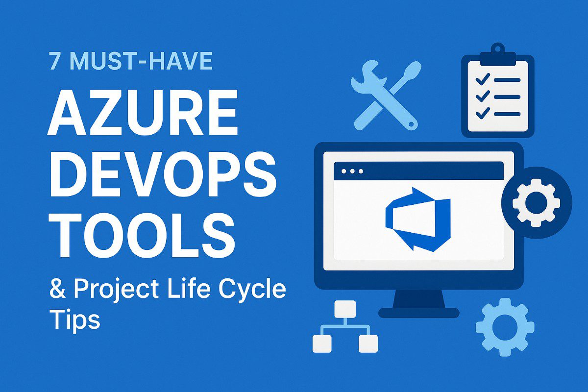 techcolite's tweet card. Discover 7 essential Azure DevOps tools and expert project life cycle tips to boost collaboration, automate workflows, and accelerate...