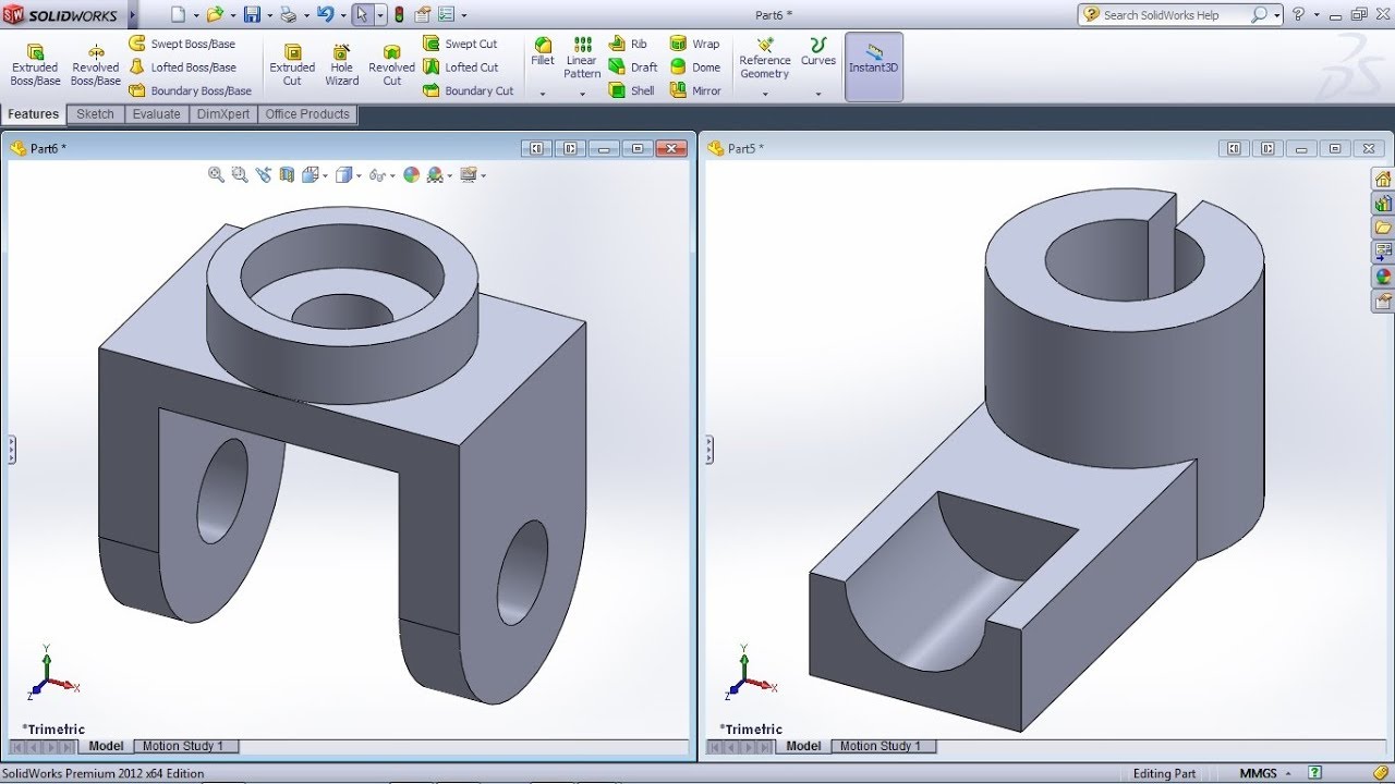 SolidWorks4u's tweet card. SolidWorks Exercises for Beginners - 4 | SolidWorks Part Modeling...