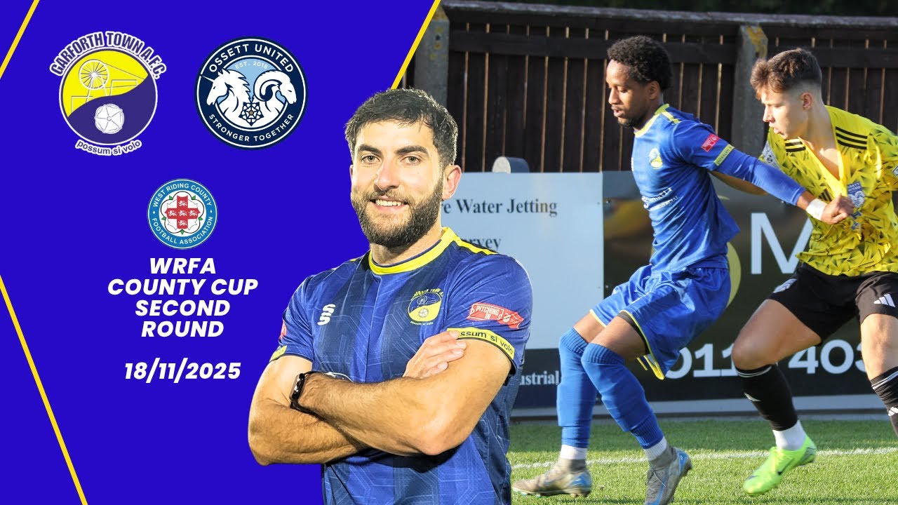 TheGarforthTown's tweet card. Garforth Town vs Ossett United (County Cup R2) 18/11/25