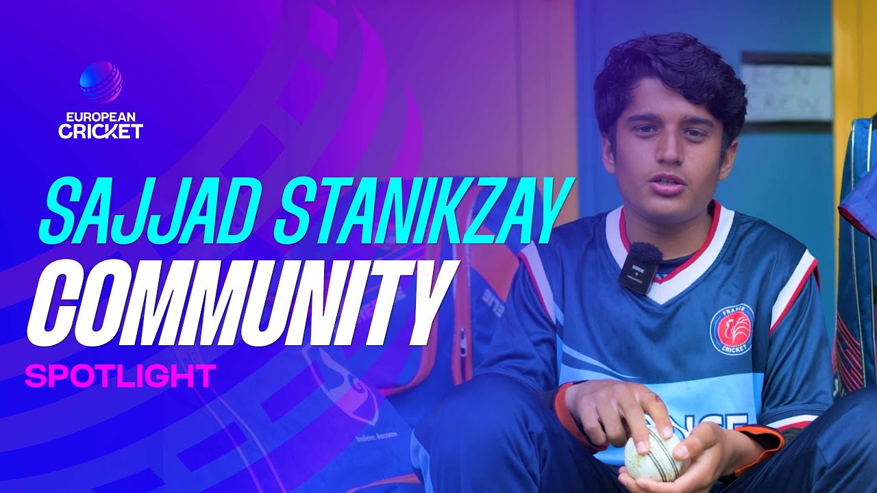 EuropeanCricket's tweet card. Community Spotlight | Sajjad Stanikzay on His MVP Breakthrough at ECS...