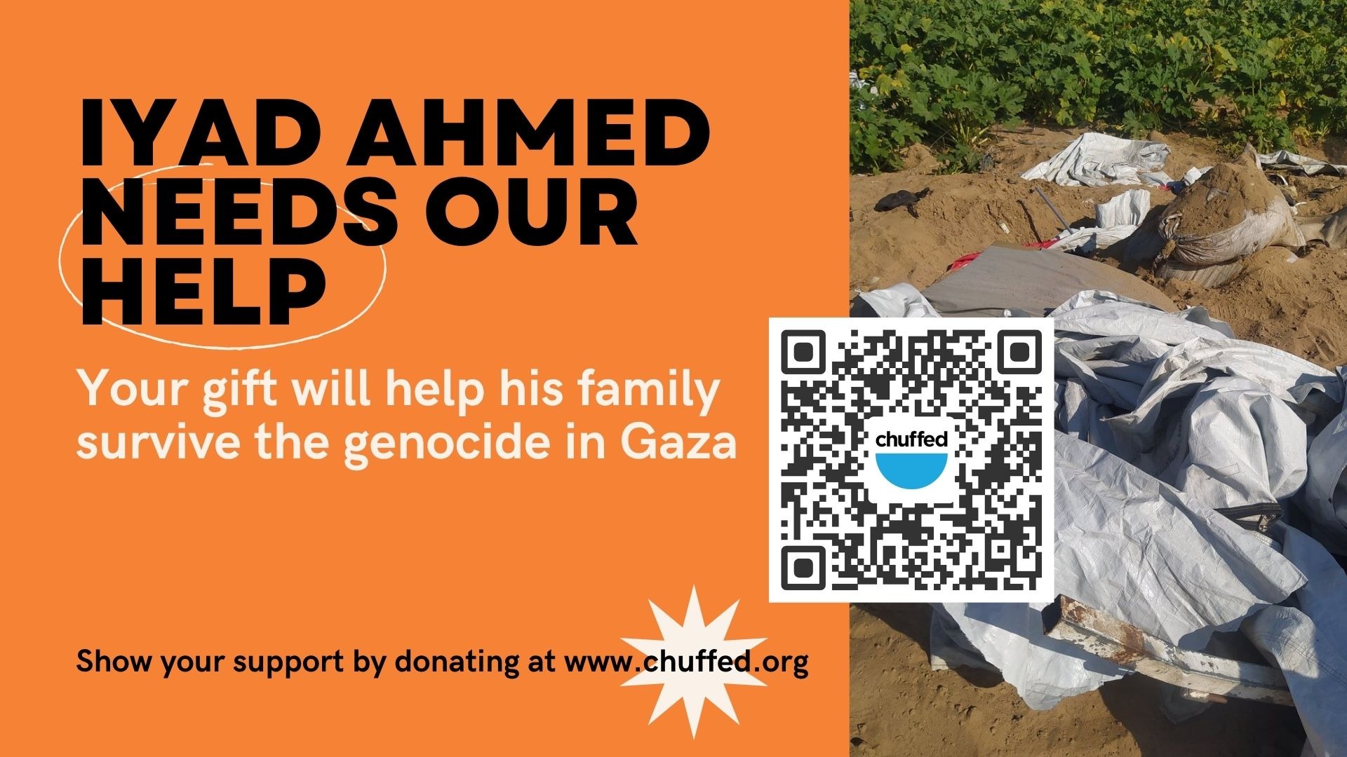 mr_weeds's tweet card. Help Iyad and his little daughters survive in Gaza