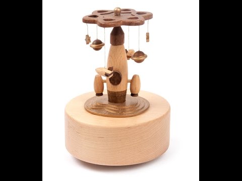 SuperSmartCS's tweet card. Wooden Music Box Space Ship