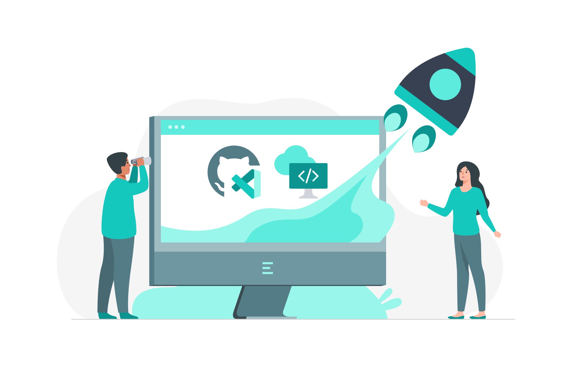 Itequia's tweet card. ¿Desarrollo más rápido y seguro? Con Dev Box y Codespaces, crea aplicaciones sin límites desde cualquier dispositivo.